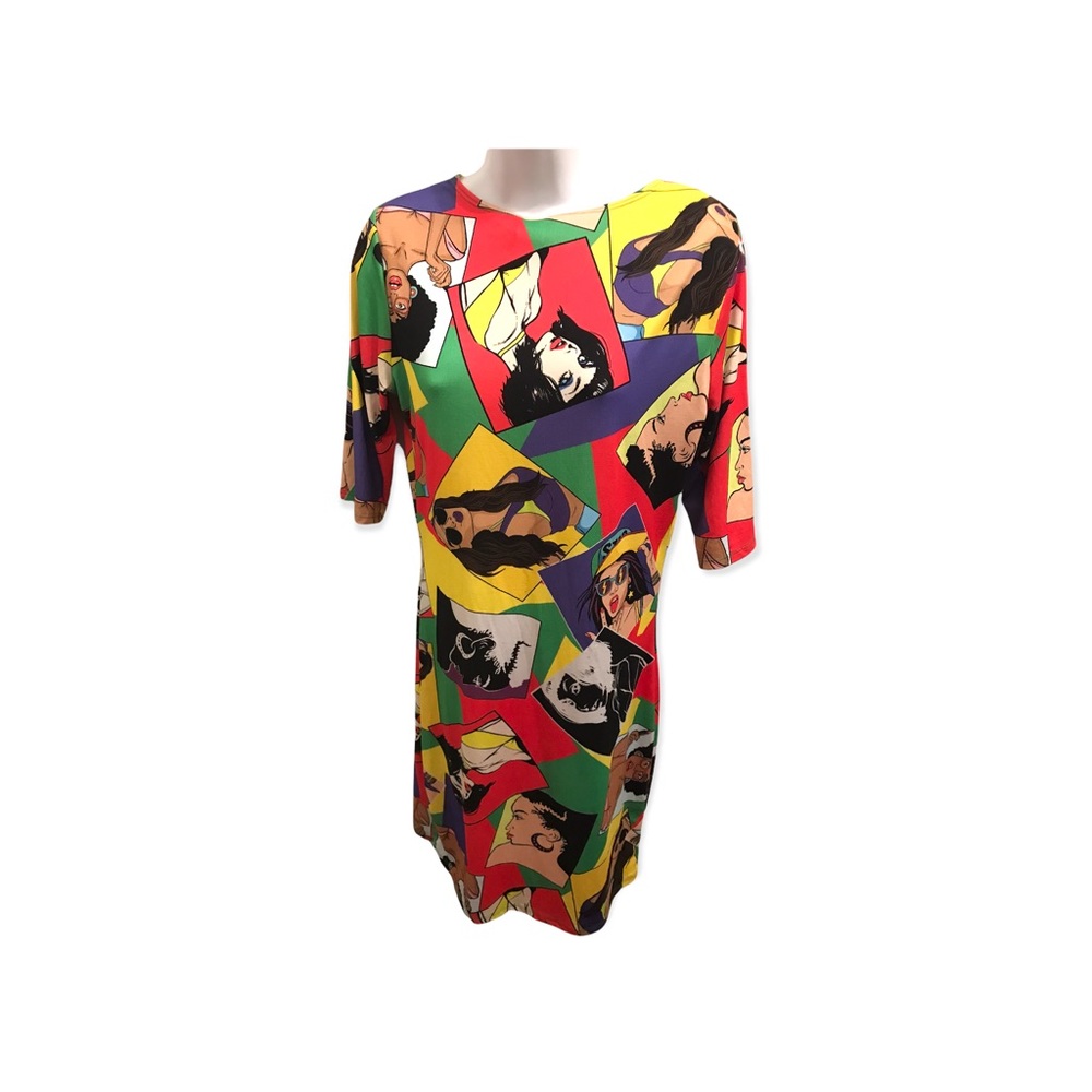 New Woman’s Stretch Graphic Dress Stretch Large